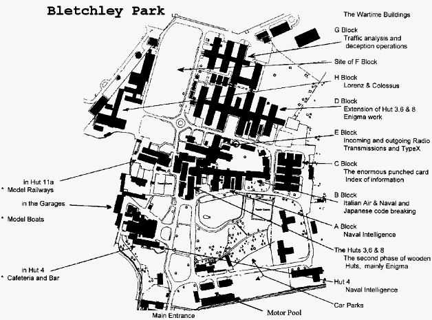Bletchley Park Map