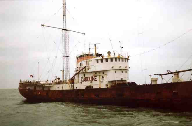 Starboard side of Ross Revenge looking aft