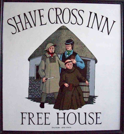 Shave Cross Inn Sign