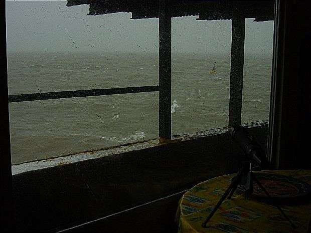 View from galley window