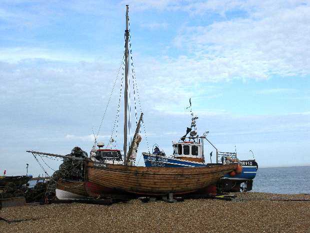Deal beach boats